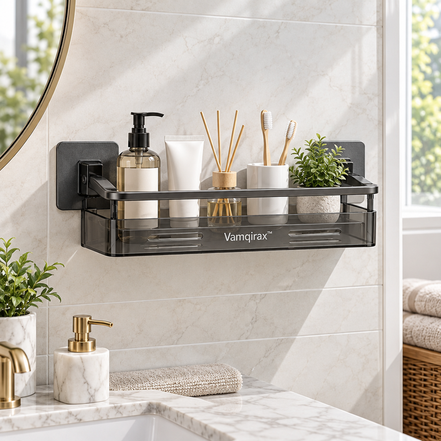 Vamqirax™ No-Drill Wall-Mounted Bathroom Shelf image 1