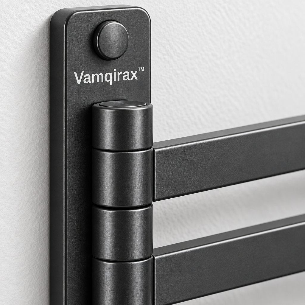 Vamqirax™ No-Drill Folding Towel Rack image 2